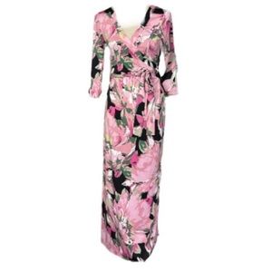 NWT- Pink Lily I’ll Be Yours Floral Maxi Dress
